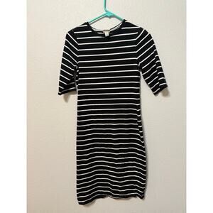 A New Day Dress Black And‎ White Striped Dress Size - XS